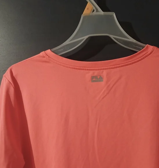 Fila Women's Pink V-Neck Top Long Sleeve Size Small - Picture 6 of 6